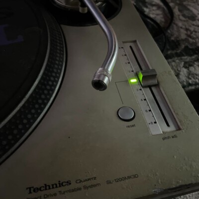Technics SL-1200MK3D Black color Analog DJ Turntable with Cover AS