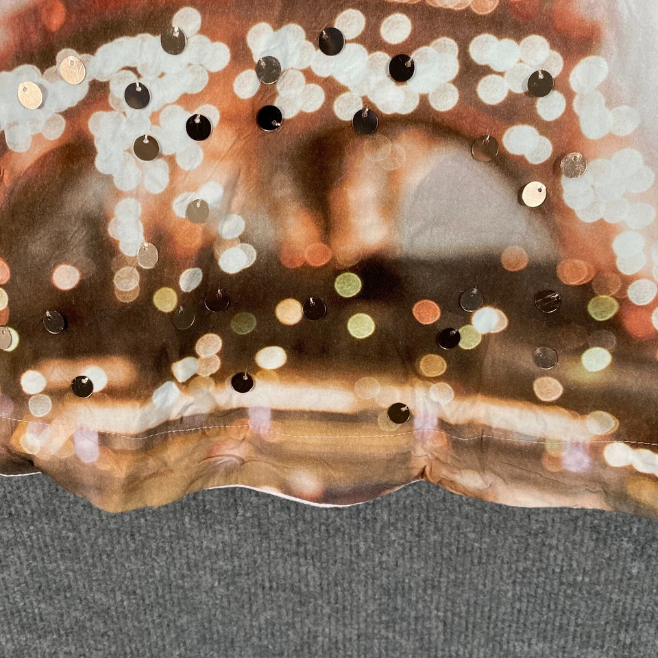 Peter Alexander Pyjama Dress Womens XS / S Nightie Paris Eiffel Tower Sequins - image 3 of 4