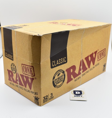 RAW CLASSIC Paquete de 3 conos de papel rodante talla King preenrollados para fumar punta de cucaracha - Imagen 9 de 17