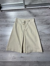 Vintage 90s Polo Ralph Lauren Beige Denim Skirt Jeans Size US10