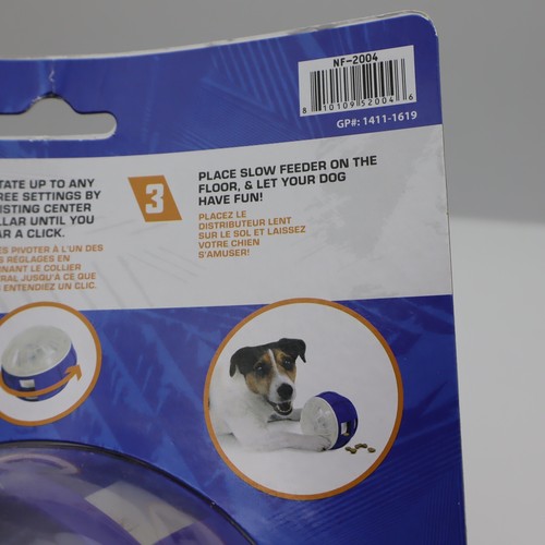 Nerf Dog Puzzle Treat Ball Chase For Treats Blue Clear Dishwasher Safe New - Picture 6 of 8