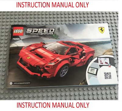 LEGO Instruction Manual for Speed Champions Ferrari F8 Tributo set