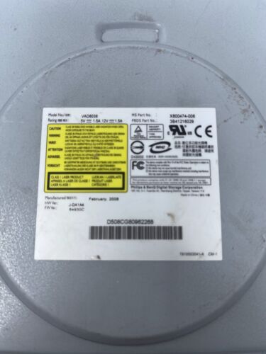*UNTESTED* Microsoft Xbox 360 Philips Lite-on DVD Optical Drive VAD6038 W/Bezel - Picture 2 of 3