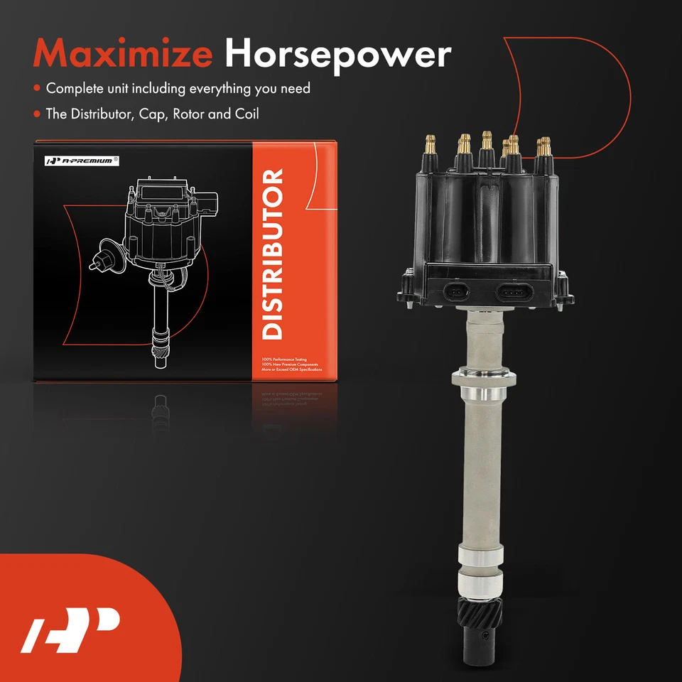 Ignition Distributor w/ Cap & Rotor for Chevy Blazer C/K 1500 2500 3500 P20 G20 - Image 2 of 4