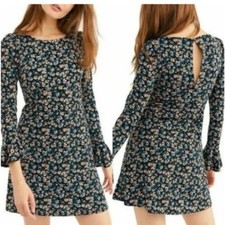 Free People Say Hello‎ Mini Floral Dress Women's Size Small