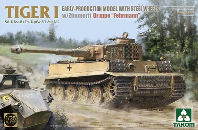 Takom 2202 Tiger I Sd.Kfz.181 Pz.Kpfw.VI Ausf.E Early Production Zimmerit 1/35