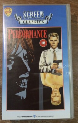 PERFORMANCE - FILM mit MICK JAGGER (1970) - VHS in englischer Sprache