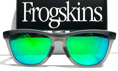 Oakley Frogskins サングラス グリーンレンズ Oakley Frogskins Range Matte Grey Smoke POLARIZED Galaxy Jade Lens