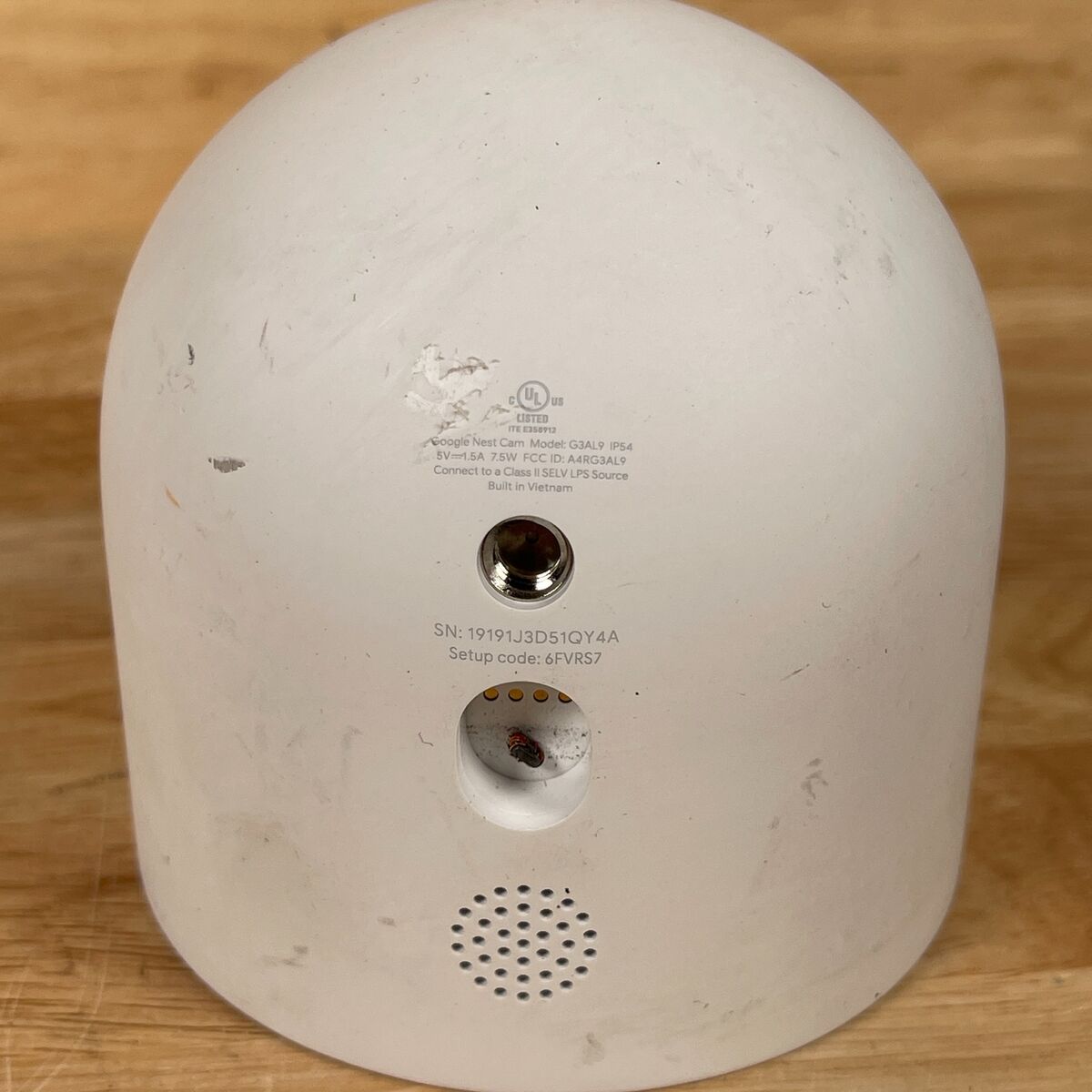 Google Nest Cam G3AL9 White Wireless 1080p Night Vision Google Nest Cam G3AL9 White Wireless 1080p Night Vision