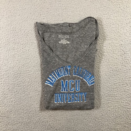 Camiseta Marymount California University para mujer M gris Jansport cuello en V MCU - Imagen 11 de 12