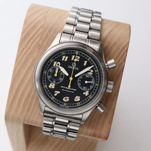 Omega Dynamic 38mm 175.0310 Steel Chronograph Black Dial Mens Automatic Watch