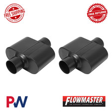 Flowmaster Super 10 Series Chambered Muffler Pair Oval 3 Center In Out 843015