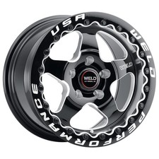 Weld Racing Wheels Ventura Beadlock 15x10 45 Gloss Black Milled 5x120 Qty 1