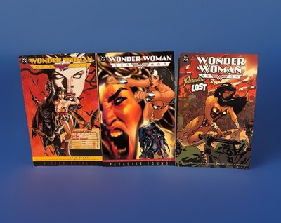 3x Wonder Woman Paradise Lost, Found & Bitter Rivals Graphic Novel Set Paperback