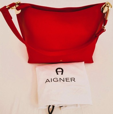 AIGNER Luxustasche Red Hand Bag Schultertasche