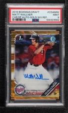 2019 Bowman Draft Gold Wave Refractor 19/50 Matt Wallner PSA 9 MINT Auto j6a