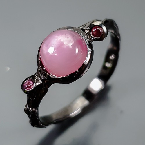 Gemstone Ruby Ring 925 Sterling Silver Size 6 /R411267