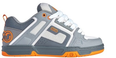 DVS Comanche Charcoal Grey Orange Nubuck Skate Schuhe sdvs428
