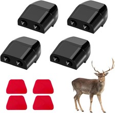 4PCS Deer Whistles for Car, Dual Horn Animal Alert Device with Adhesive Tape