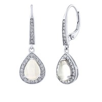 Brisa Silberohrringe Mit Mondstein Und Brillant Zirkonia JJJ1141EMS