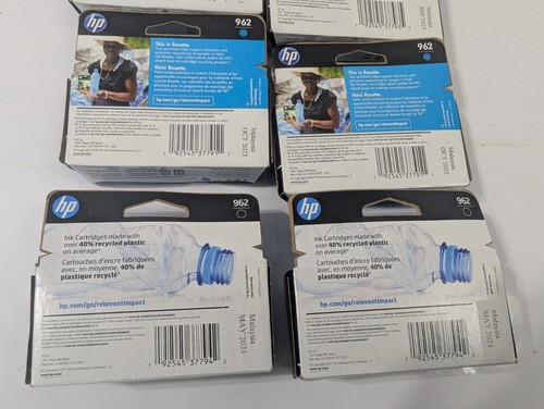 8-PACK HP GENUINE 962 BLACK & 962 COLOR INK 2 SETS OFFICEJET PRO 9025 Exp. 2023 - Picture 5 of 6