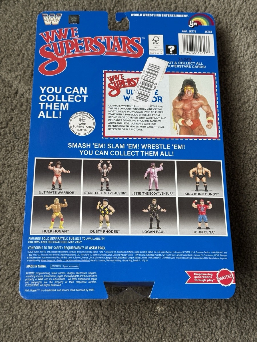 SET! ALL LJN WWE Superstars Series Wave 2 Blue Card Warrior