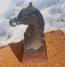 Repro Bronze Horse Head~Celtic~circa 100-400B.C.~8.25" T