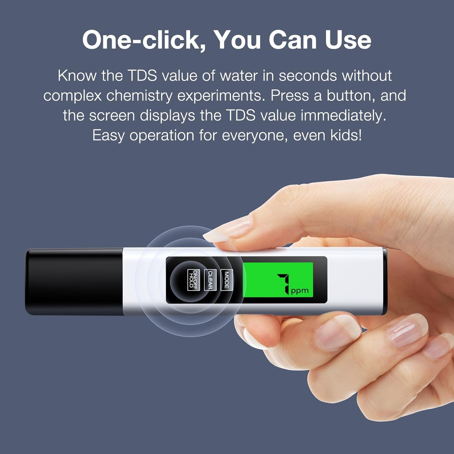 2025 All-New 4 in 1 Tds Meter Digital Water Tester - Accurate and White 