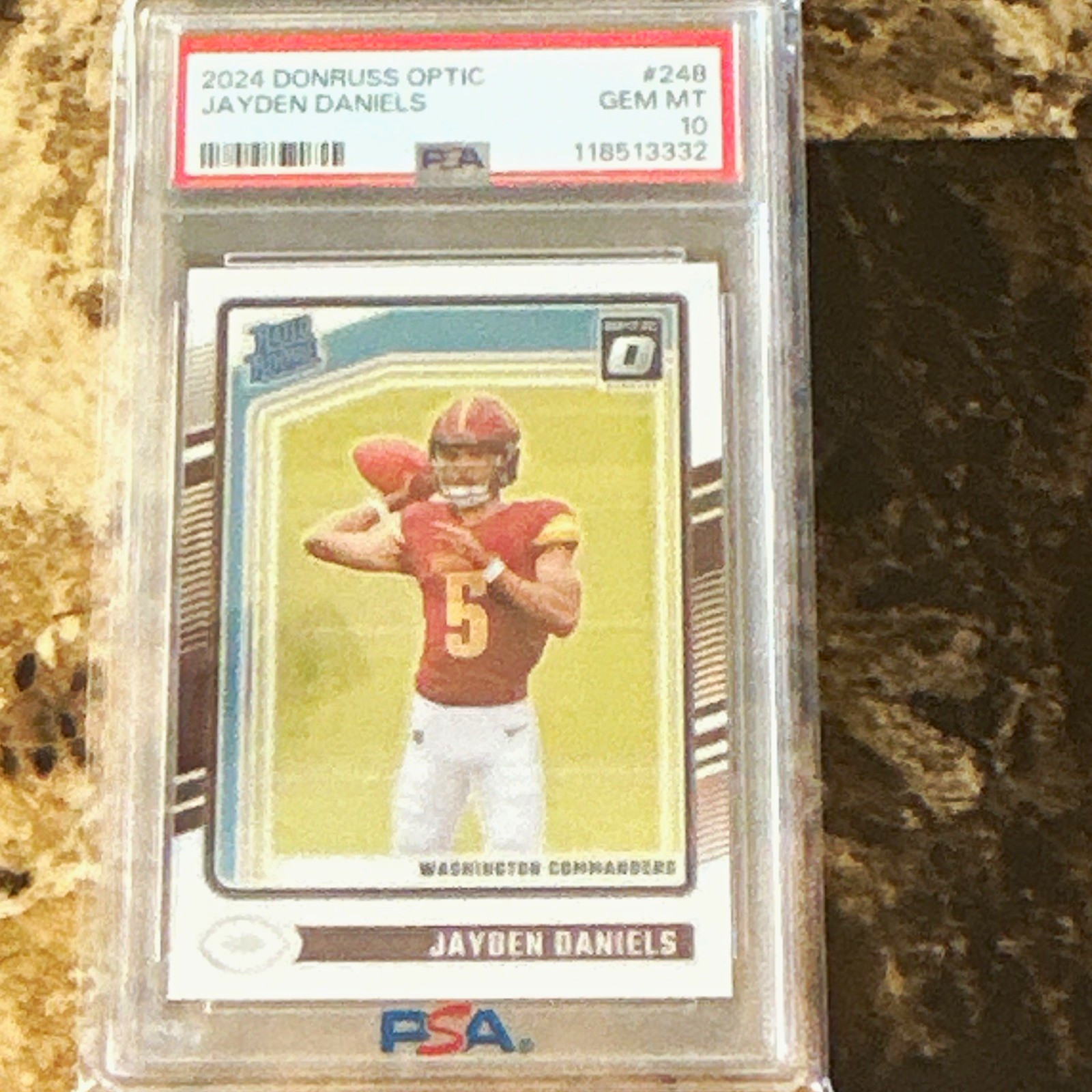 Jayden Daniels Panini Donruss Optic #248 Base