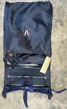 Vintage Academy Broadway Mountain Crest Camping Hiking Frame Backpack Blue NOS
