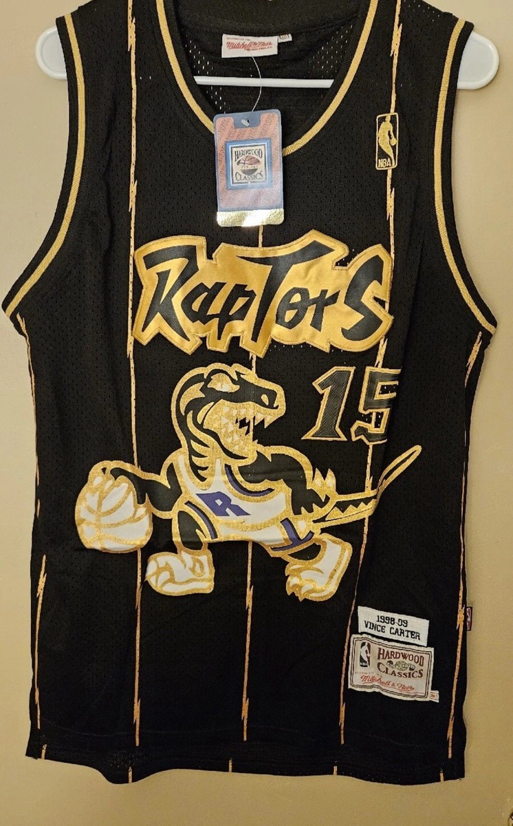 Vince Carter オーセンティックジャージ ✓ Toronto Raptors Vince Carter Black & Gold Mitchell & Mess NBA