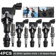 4 Ignition Coil+ Spark Plug For Chevy Equinox Buick Regal Saturn 2.4L UF491 2026