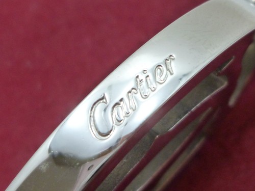 Auth Cartier Porte Cles Double C Key Ring Bag Charm T1220148 Silver #36636563 - Picture 4 of 5