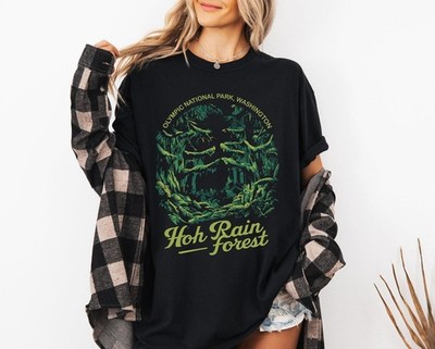 Vintage Hoh Rain Forest Shirt Travel Gift West Washington Trip Lover Tee