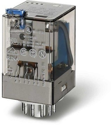 Industrial Relay 3P 10A 24V AC AgNi 60.13.8.024.0040 - Image 4