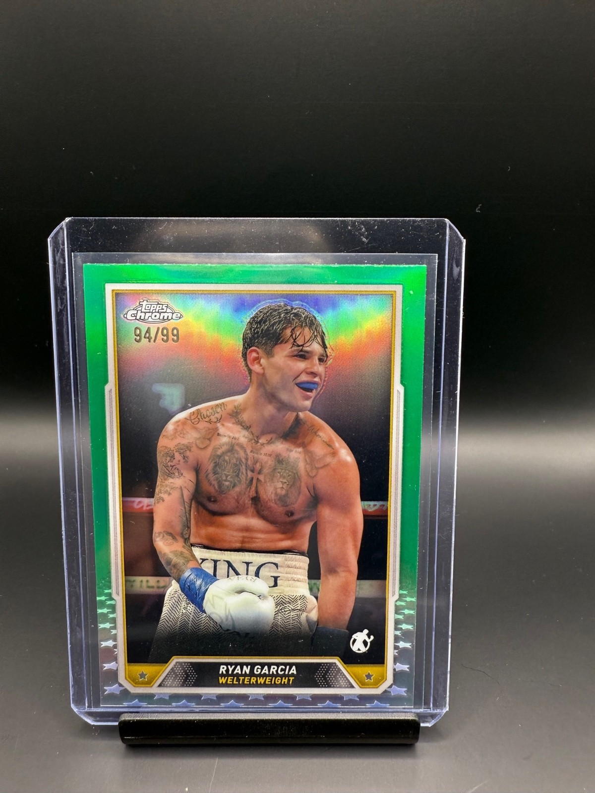 Ryan Garcia 2024 Topps Chrome Boxing #93 Green Refractor /99
