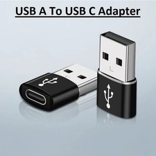 2 PACK USB C Type C Female to USB 2.0 Type A Male Port Converter Fast Adapter