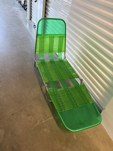 Vintage 1970's Tri Fold Jelly Tube Chaise Lounger Chair