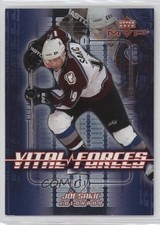 2002-03 Upper Deck MVP Vital Forces Joe Sakic #VF6 HOF n1u