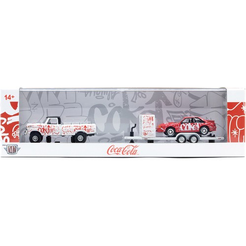 Coca-Cola 1969 Ford F-100 Ranger 4X4 & 1990 Ford Mustang GT with Trailer - Picture 4 of 4
