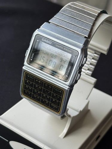 Casio Vintage Calculator Data Bank Uhr DBC-610 Gehäuse Edelstahlband 6/10 - Bild 10 von 11