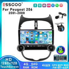 4+64G Android 15 For Peugeot 206 2001-2008 Car Stereo Radio Carplay GPS Navi BT