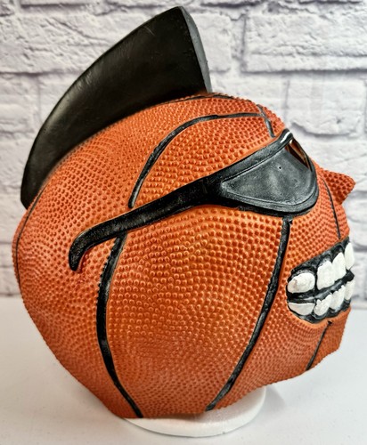 Vintage 1990’s Rubber Basketball Head Mask Halloween Costume w/Mohawk - Picture 4 of 4