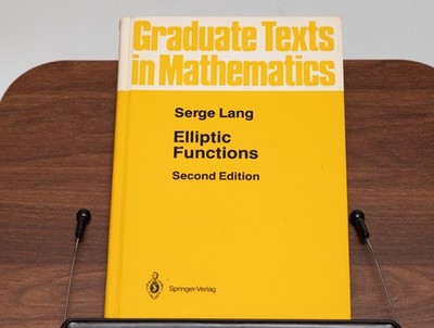 Graduate Texts in Mathematics Ser.: Elliptic Functions by Serge A. Lang...