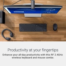 Dell Advanced KM520 Wireless Keyboard and Mouse - Wireless, 2.4 GHz InterfaceUSB