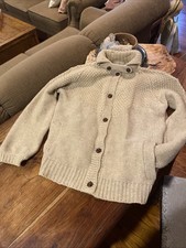 B. Altman Pure Wool Sweater RARE Buttoned Cardigan Jacket Collared Pockets VTG