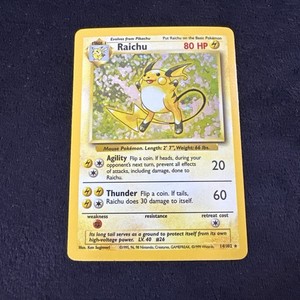 1st Edition Shadowless Raichu | eBay