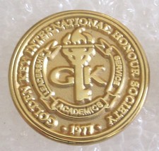 Golden Key International Honour Society Pin - College Honor Society