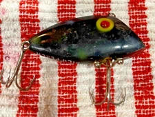 Vintage Pico Perch Translucent Black Red crankbait Fishing Lure