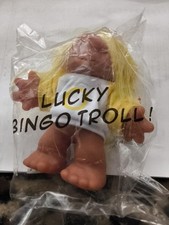 1986 "N" LUCKY BINGO TROLL - 5" Dam Troll Doll - NEW IN SEALED BAG